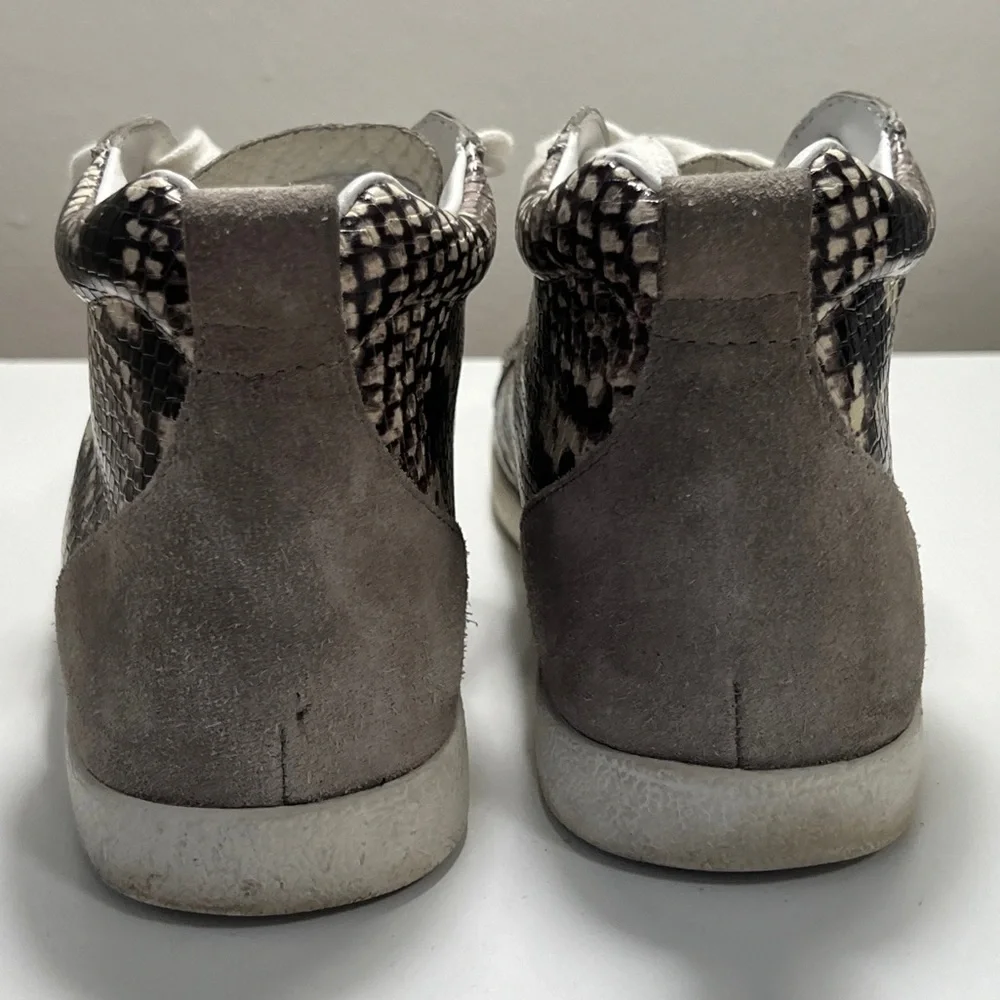 Paige Animal Print Ankle High Sneakers in Size 8.5